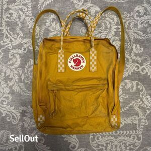 Fjällräven Kånken Unisex Backpack Multicolor Ochre Chess Pattern